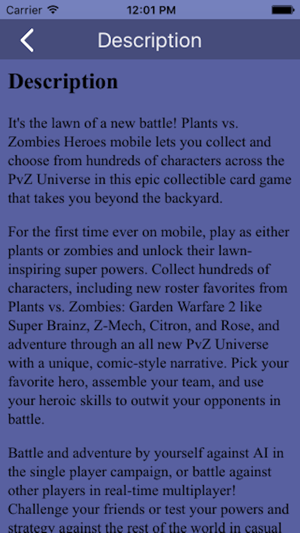 Guide for PlantsvsZombies Heroes Edtion