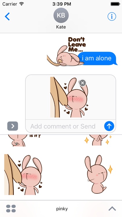 Pinky Rabbit Sticker