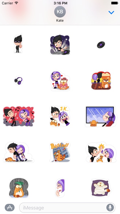Hanging Out Stickers For iMessage