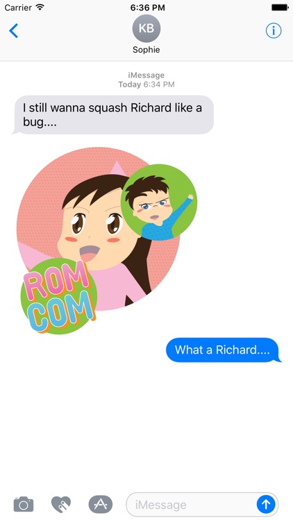 Rom Com Sticker Pack