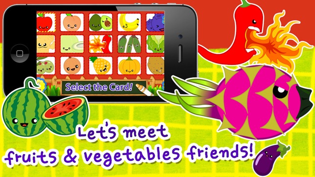 ABC Fruits & Vegetables English Flashcards(圖4)-速報App