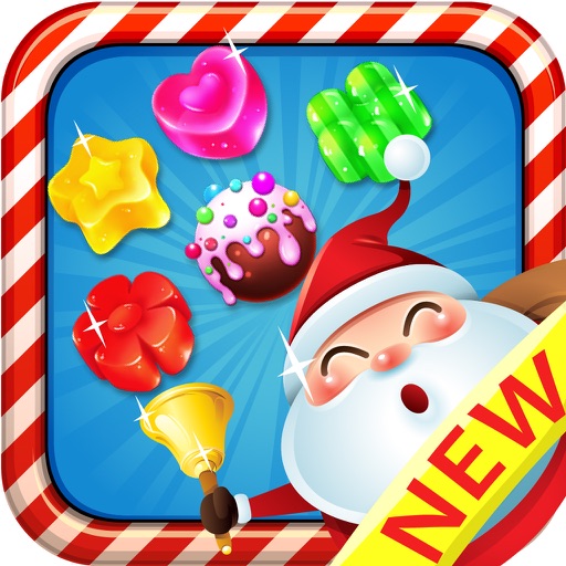 Sweet Santa Candy - New match 3 best game puzzle icon