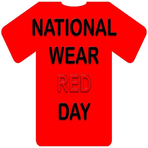 Happy National Wear Red Day Stickers