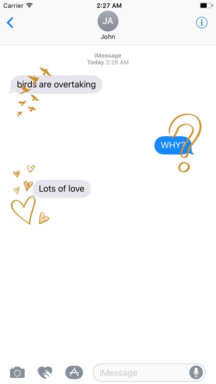 GOLd DOODLe Stickers for iMessage screenshot-4