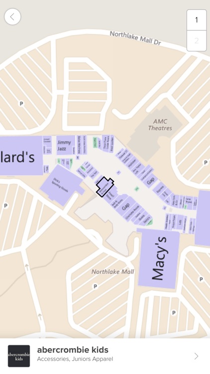 Northlake Mall Directory Map Northlake Mall, Powered By Malltip By Malltip Inc