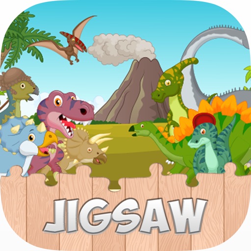 Dinosaur Jigsaw Puzzle For Kids Easy Learning Game iOS App