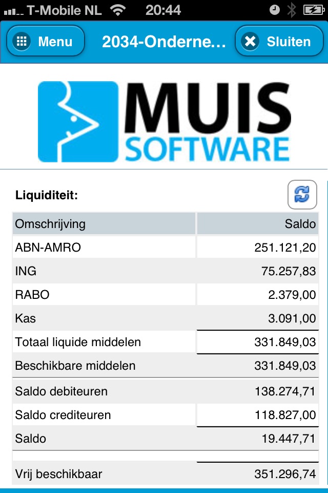 MUIS Software -  LIVE Administratie App screenshot 3
