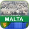 Malta offline map mobile application