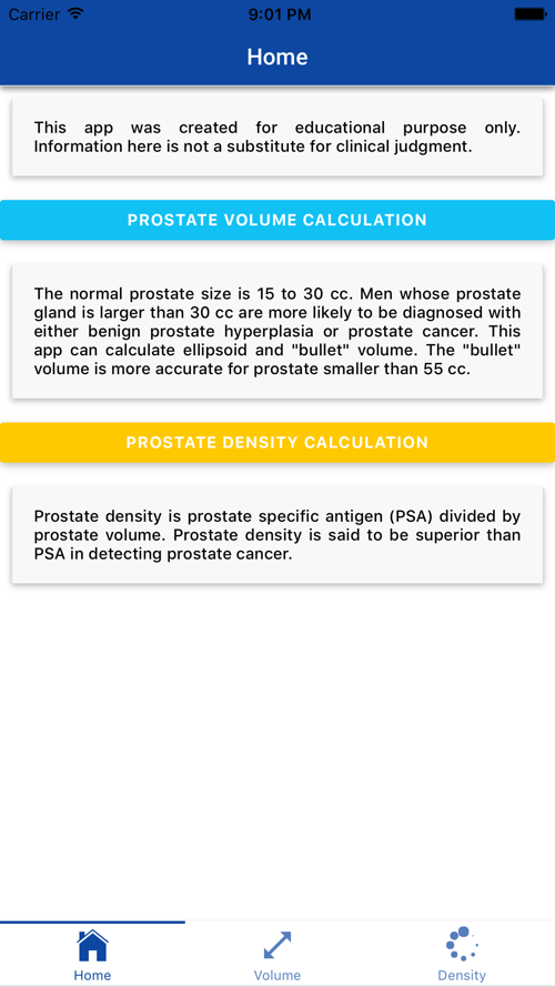 prostate psa density calculator