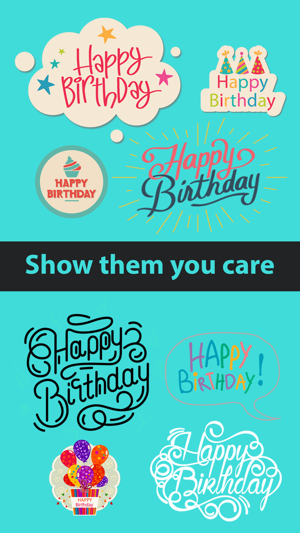 Birthday Stickers- show em how you feel(圖2)-速報App