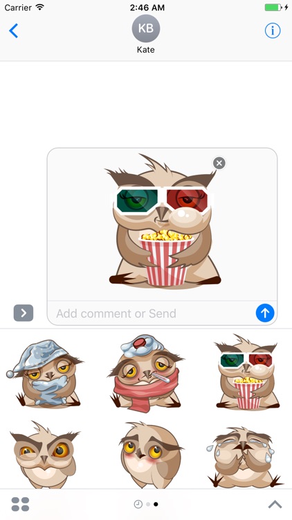 Chubby Owls Stickers