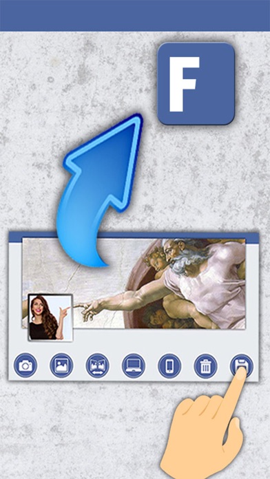 How to cancel & delete Customize profile photo cover for fb from iphone & ipad 3