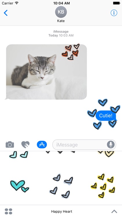 Happy Heart sticker - emoji stickers for iMessage