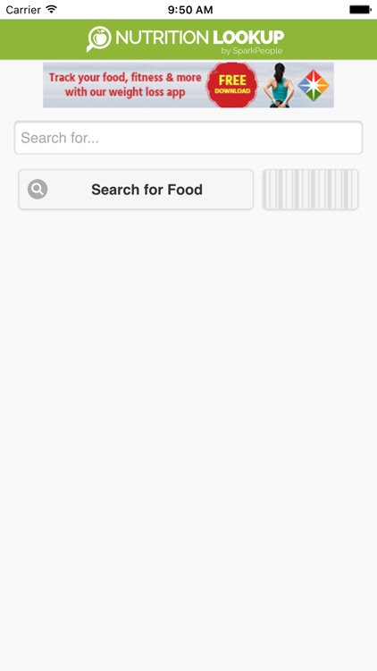Nutrition Lookup by SparkPeople