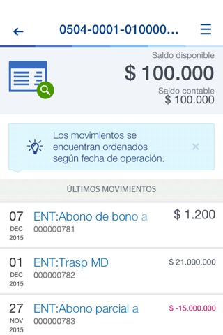 BBVA net cash | Chile screenshot 2