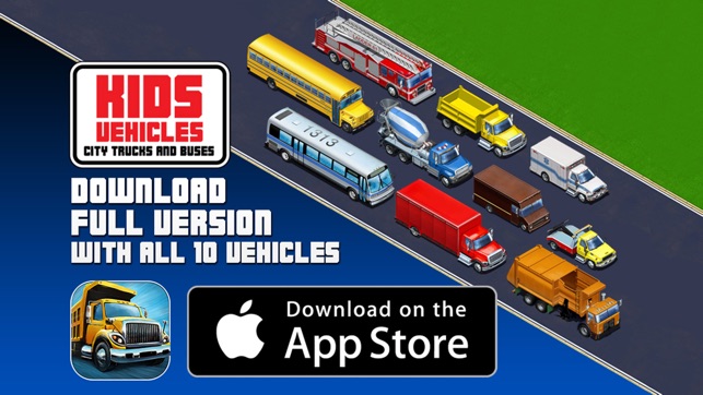 Kids Vehicles: City Trucks & Buses Lite for iPhone(圖5)-速報App