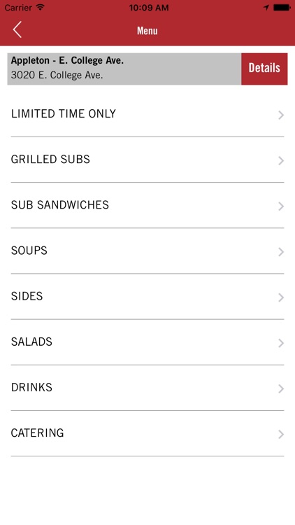 Cousins Subs Ordering