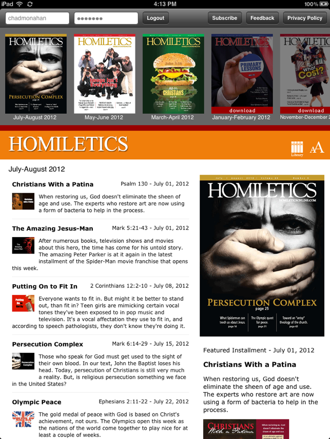 Homiletics for iPad(圖2)-速報App