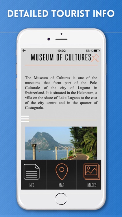 Lugano Travel Guide with Offline City Street Map