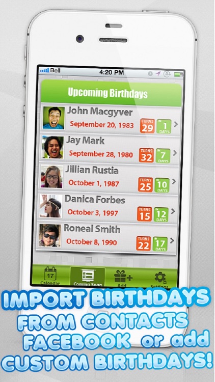 Birthday Count Down - My Birthdays Calendar