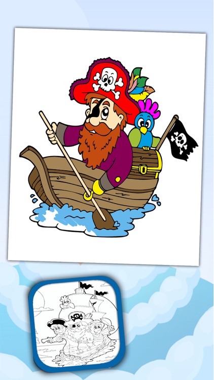 Paint and Color Pirates –coloring book