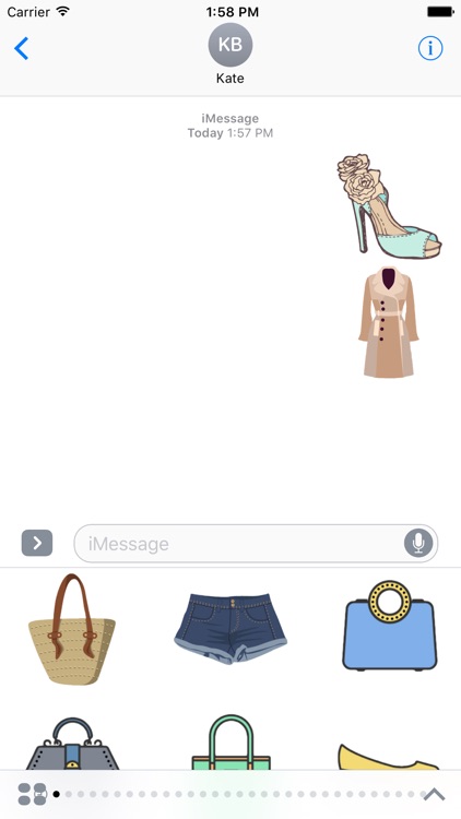 Shopping Stickers For iMessage