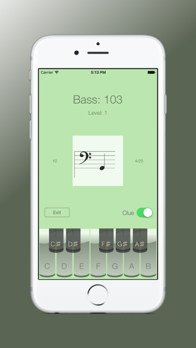 Sheet Music Trainer Bass screenshot1