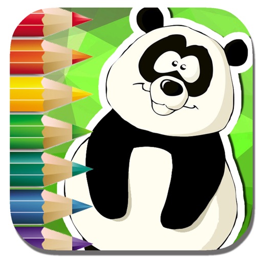 Kids Special Panda Game Coloring Page Free Version iOS App