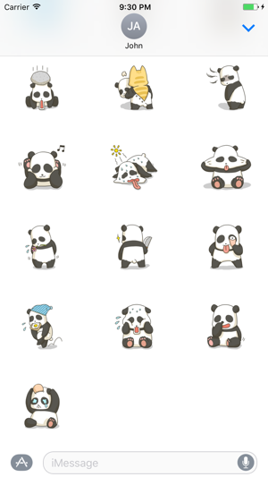 Cute Panda Sticker(圖3)-速報App