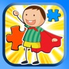 Icon Boys And Girls Cartoon Jigsaw Puzzle Game For Kids