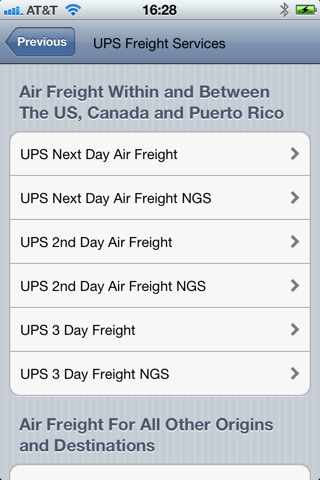 Shipping and Mailing Services Navigator screenshot 2