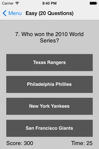 Ultimate Baseball Trivia screenshot 3