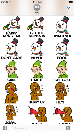 Grumpy Santa Xmas Stickers(圖2)-速報App