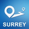 Surrey, UK Offline GPS Navigation & Maps