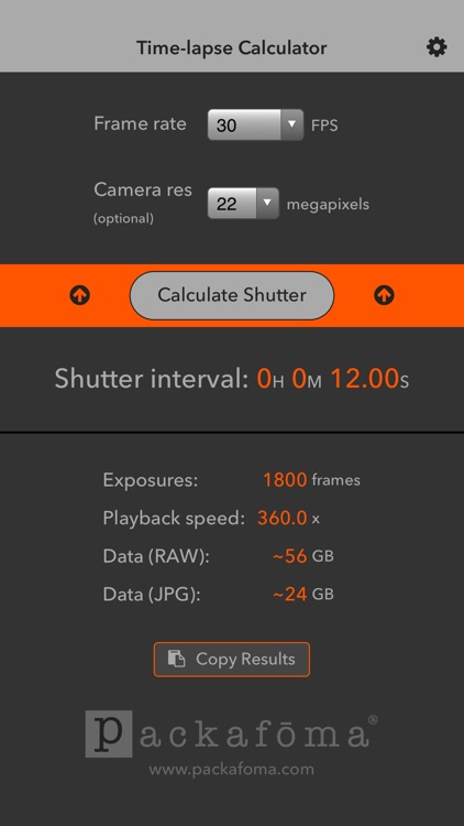 Time-lapse Calculator
