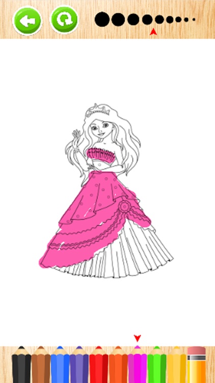 Princess Coloring Book -Painting for Kids & Toddle screenshot-3