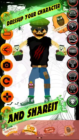 Game screenshot Halloween costumes dress up & makeup game for kids apk