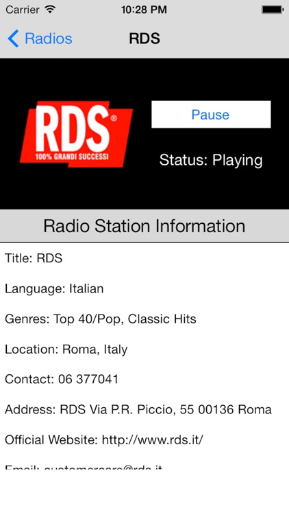 Italy Radio Live Player (Italian/Italia/italiana)