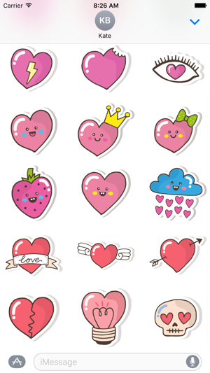 Heart Stickers - Decorate Text & iMessage(圖3)-速報App