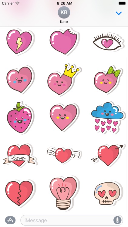 Heart Stickers - Decorate Text & iMessage