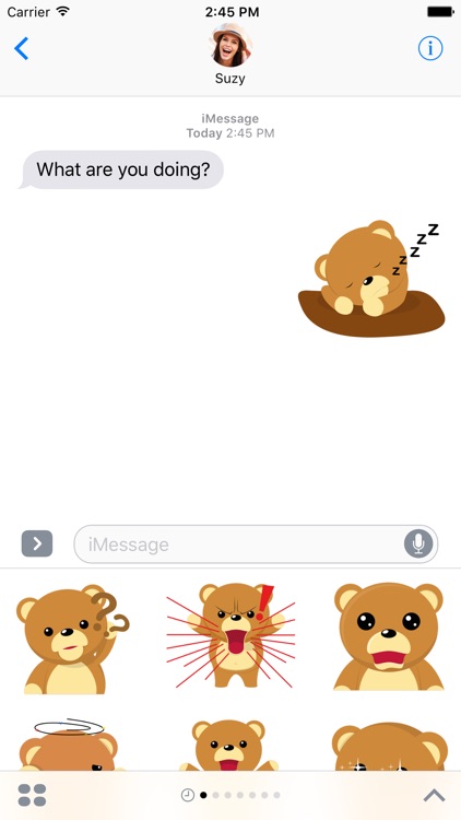 Cuddle Teddy Bear Stickers