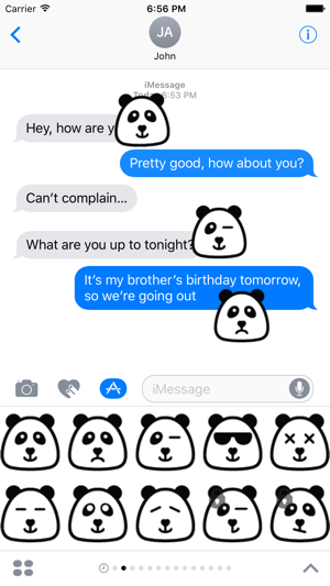 Panda Emoji Stickers(圖1)-速報App