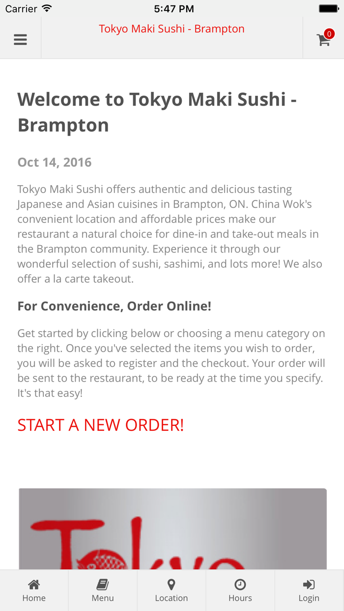 Tokyo Maki Sushi - Brampton