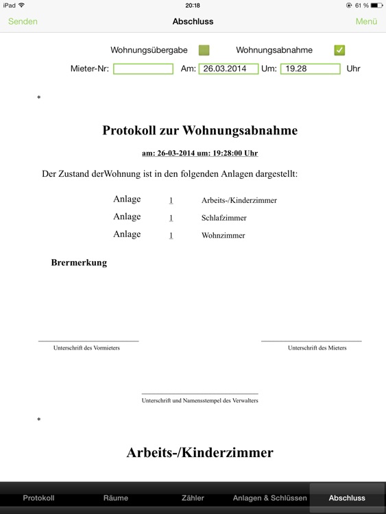CSN-Haus Wohnungsübergabeprotokoll screenshot-4
