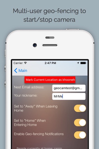 GeoCam: Geo-fencing for Nest Cam® screenshot 2