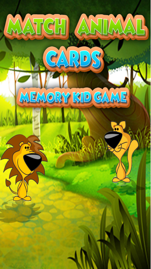 Match Animal Cards Memory Kid Game