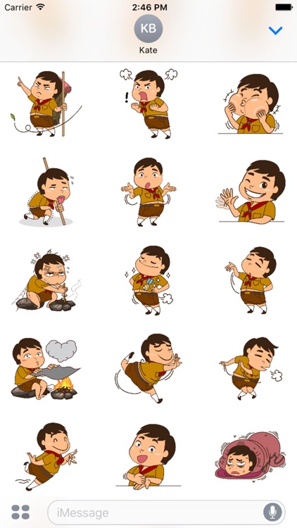 Boy Scout Stickers for iMessage by AMSTICKERS