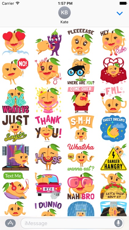 A Peach Life: Emoji inspired stickers by EmojiOne