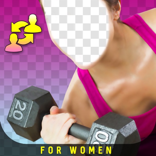 MUSCLE Face Swap - Women Fitness Photo Editor icon