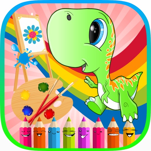 Dinosaur Game : Learn to Draw and Play with Dinosaurs Coloring